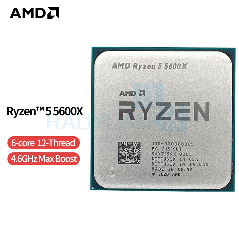 AMD Ryzen 5 5600X R5 5600X, 3.7 GHz, 6 ھ 12 , ..
